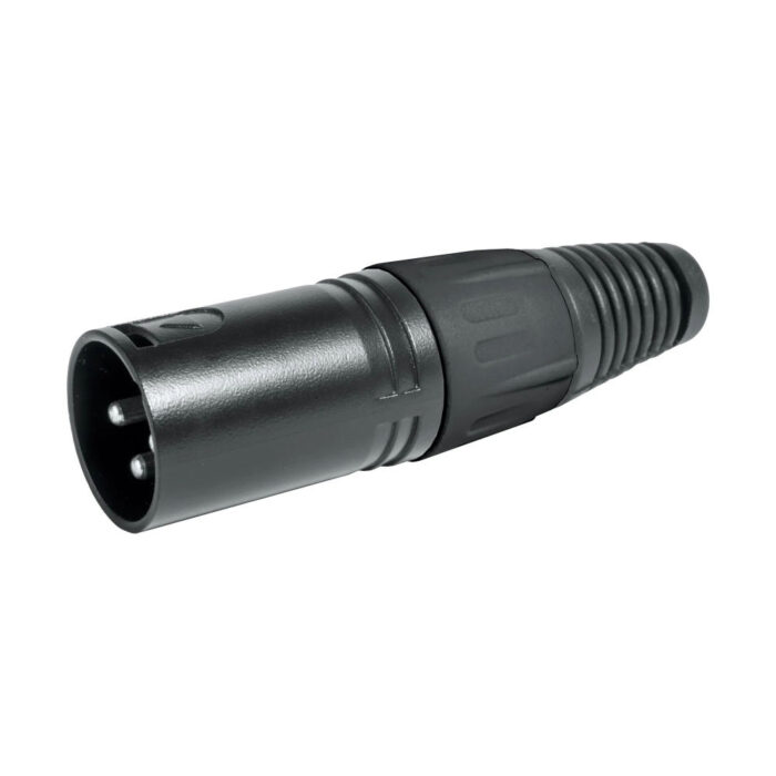 Ficha XLR Macho - Preta