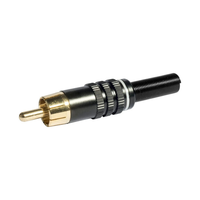 Ficha XLR Fêmea 5 Pinos Chassi - Preta