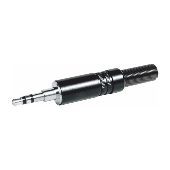 Ficha 3,5 Macho ST Ø6,5mm Metal com Step