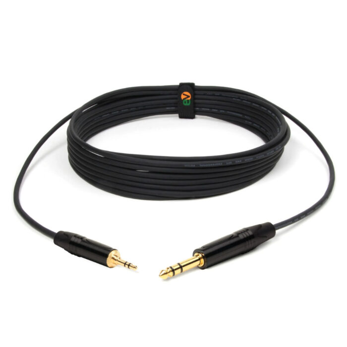 Cabo de Áudio Profissional 3.5mm Macho para 6.3mm Macho 2m - Image 2