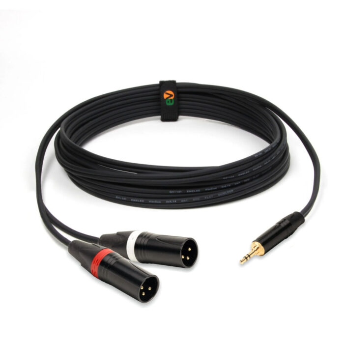 Cabo de Áudio 3.5mm Stereo Macho para 2x XLR Macho – 1,5m - Image 2