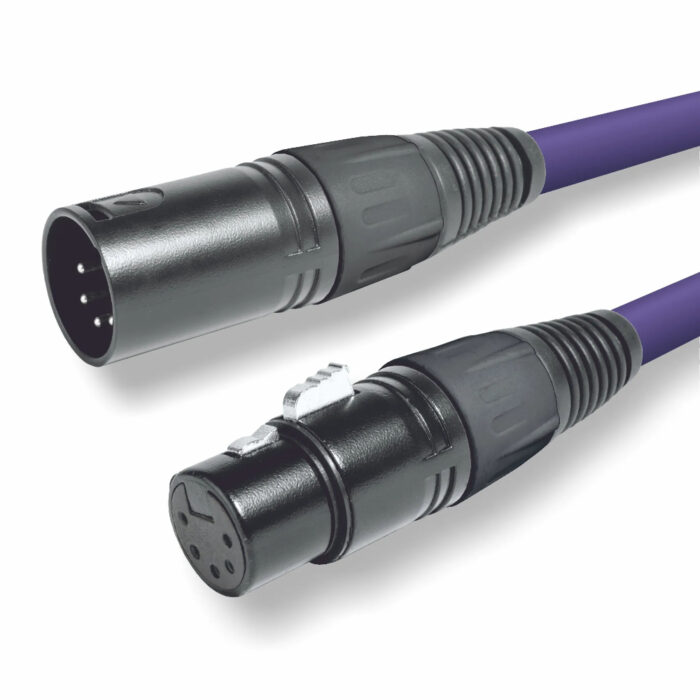 Cabo DMX XLR Macho 5 Pin / XLR Fêmea 5 Pin - 1,5m