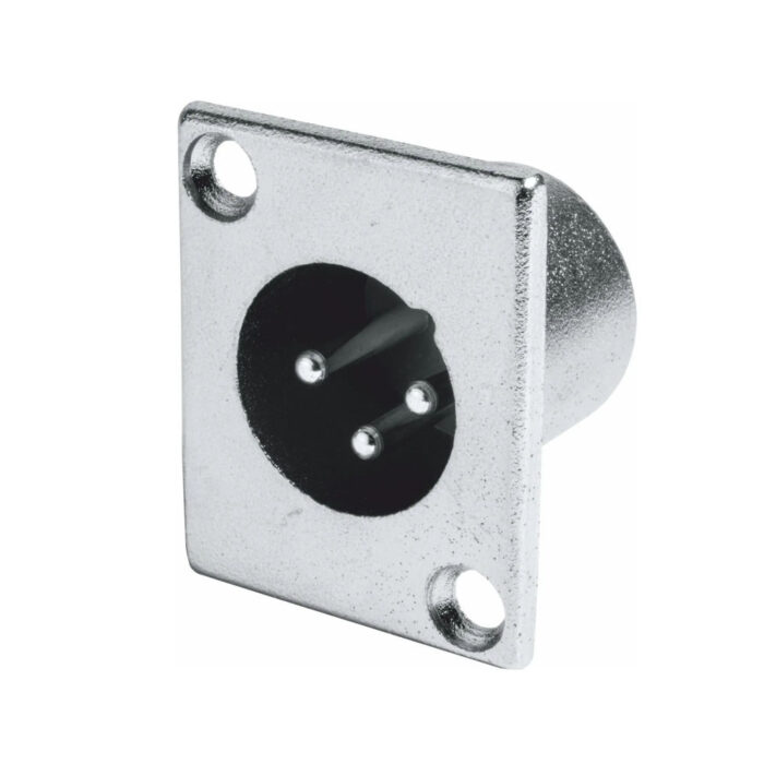 Ficha XLR Macho de Painel