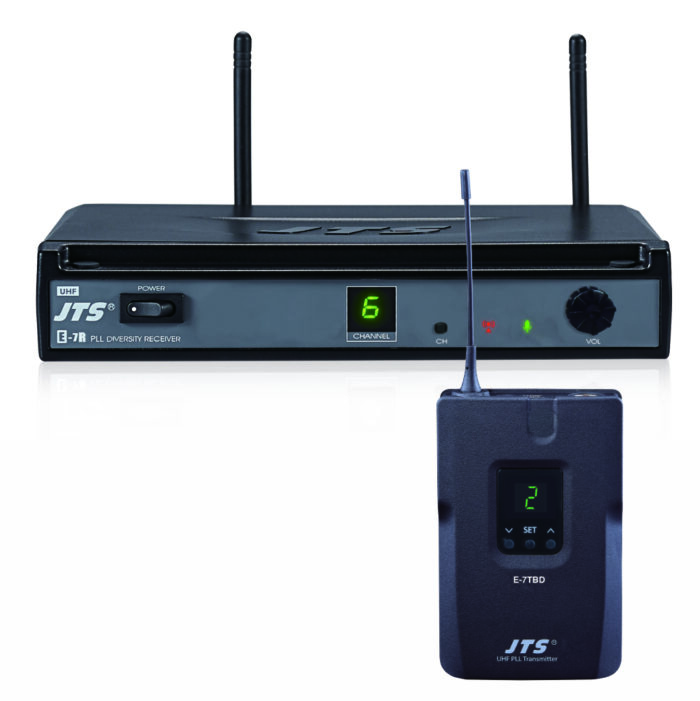 Microfone de Lapela Sem Fios + Bodypack + Receptor UHF