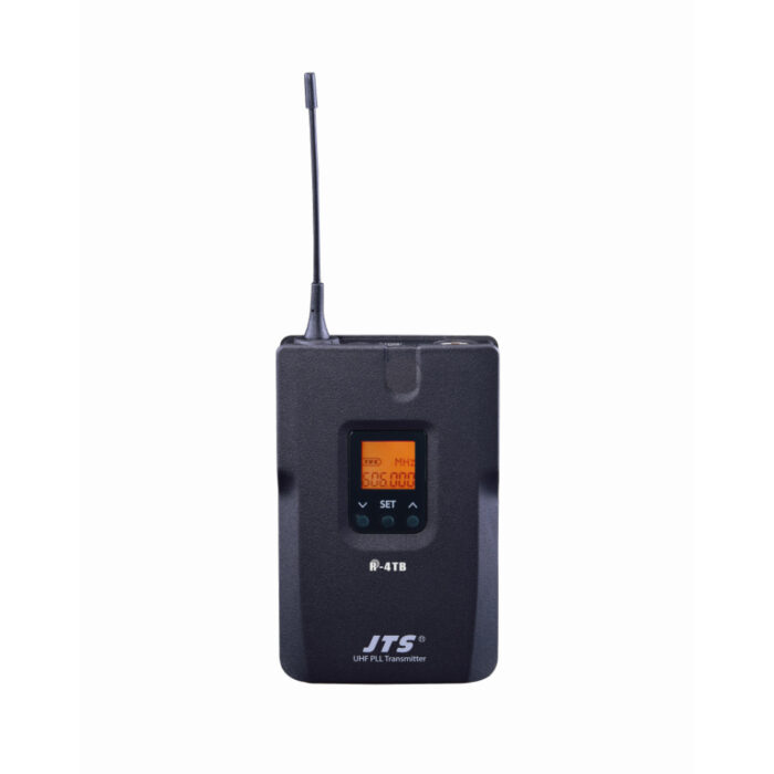 Emissor Bodypack Sem Fios UHF + Microfone de Lapela