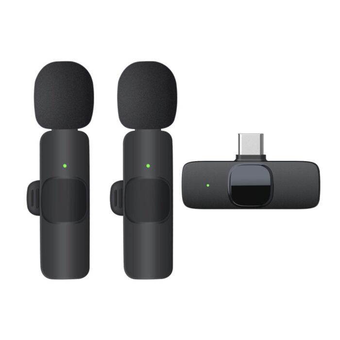 Microfones de Lapela sem Fios USB-C para Vlog - Image 3
