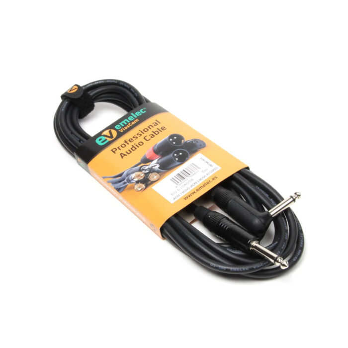 Cabo Jack 6,3 mm Mono 90° para Jack 6,35 Mono - 3m - Image 2