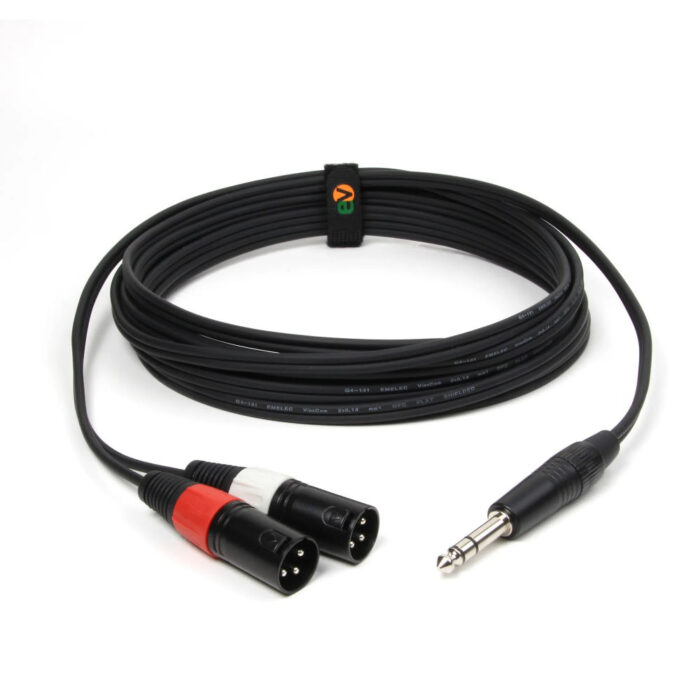 Cabo 6,35 Macho ST / 2x XLR Macho 1,5m