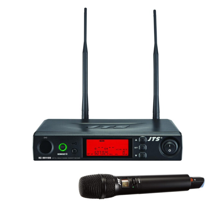 Microfone de Mão Sem Fios + Receptor UHF
