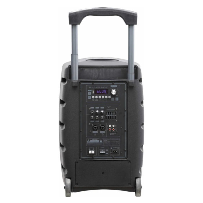 Coluna Portátil 12" 120W USB/MP3/BT/LED + 2 Microfone VHF - Image 2