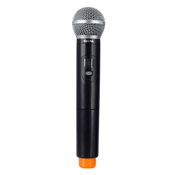 Microfone Mão s/ Fios UHF Anel Vermelho