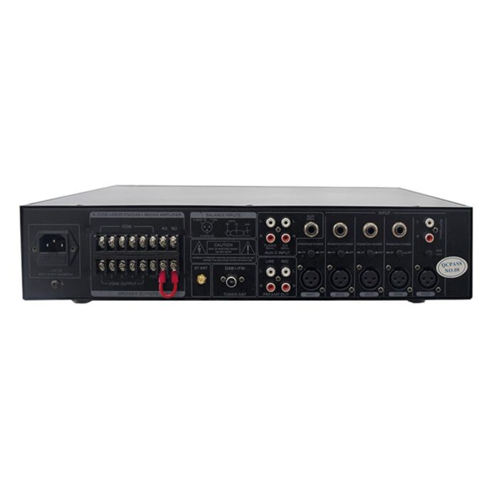 Amplificador Audio de 100V com 120W DAB - 5 Zonas - Image 2