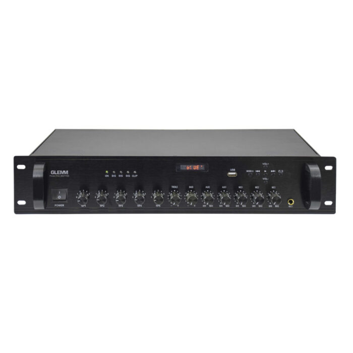 Amplificador Audio 100V 360W 5 Zonas