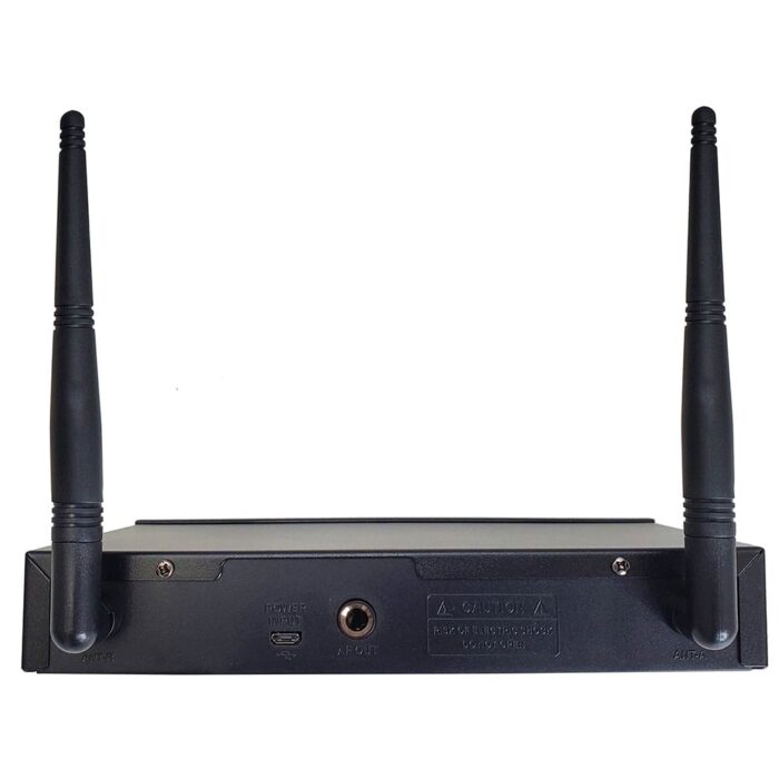 Microfone Mão s/ Fios (2 unid) + Receptor UHF - Image 3