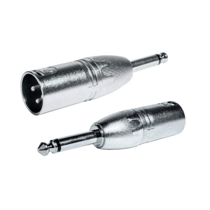 Adaptador XLR Macho / 6,35 Macho Mono