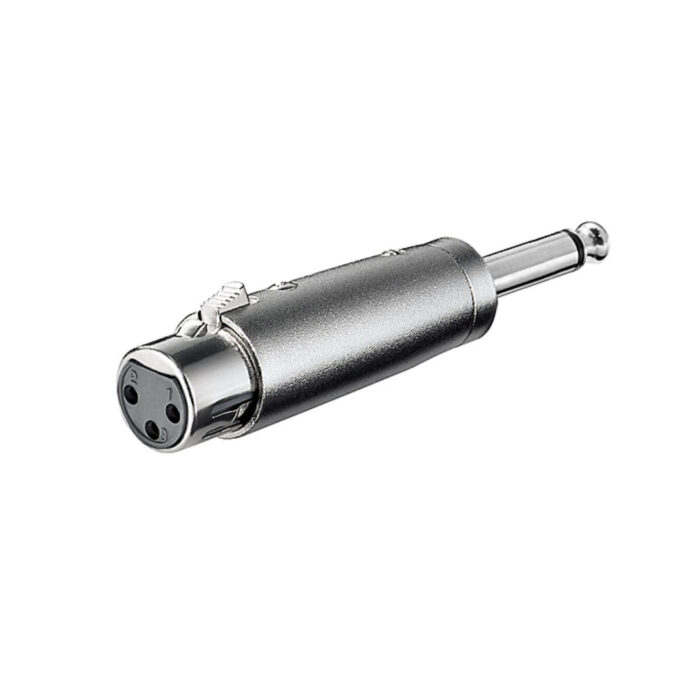 Adaptador 6,35 Macho Mono / XLR Fêmea