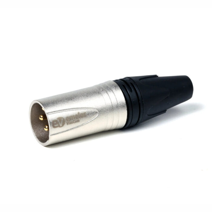 Ficha XLR Macho Preta