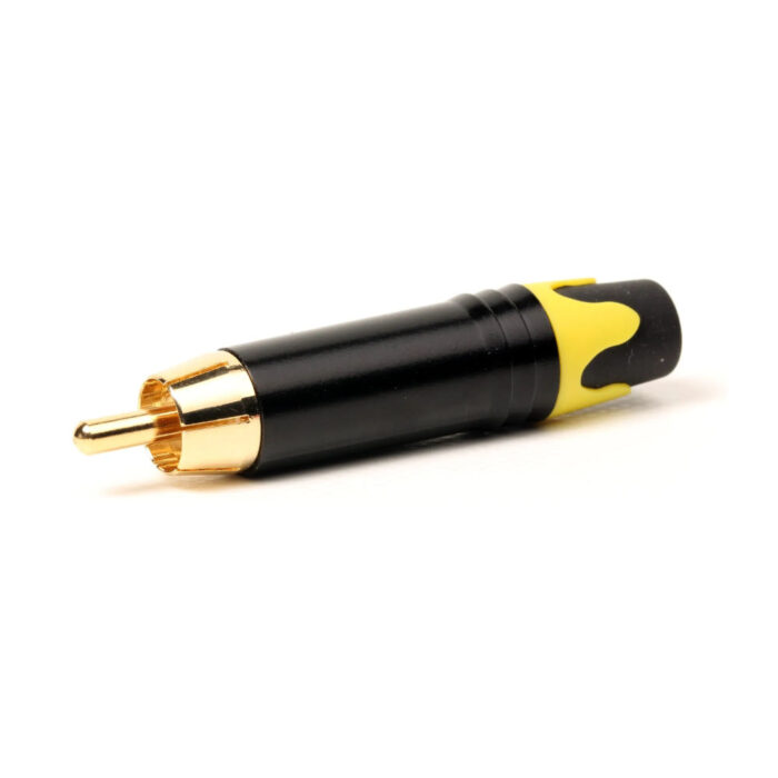 Ficha RCA Macho Ø6mm Metal