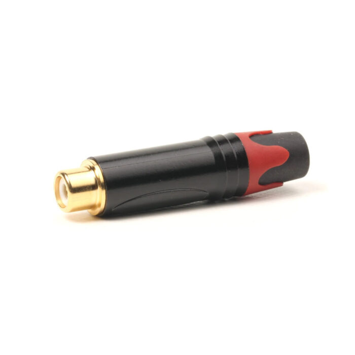 Ficha RCA Fêmea Ø6mm Metal