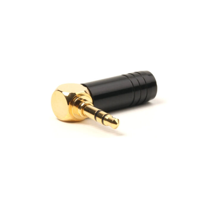 Ficha 3,5 Macho ST Ø6,5mm Metal Preto