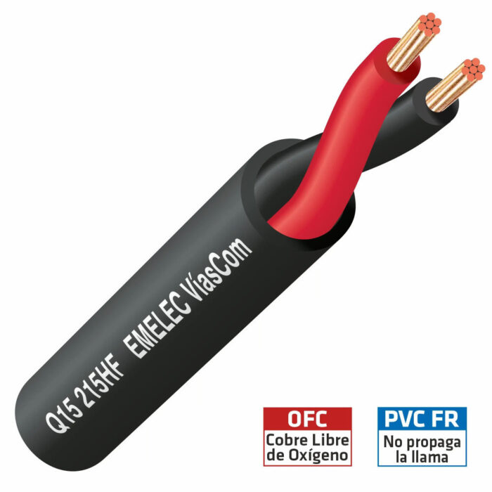 Cabo Coluna 2x1,5mm² Redondo FRLSZH 500mt Cobre