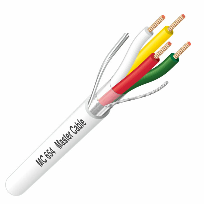 Cabo Intercomunicador Trançado Blindado 4x 0,50mm²