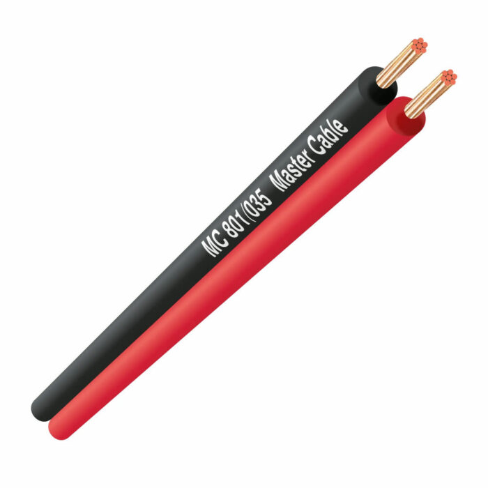 Cabo Coluna 2x1,5mm² Preto/Vermelho 100mt