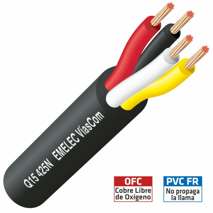 Cabo Coluna 4x2,5mm² Redondo 500mt