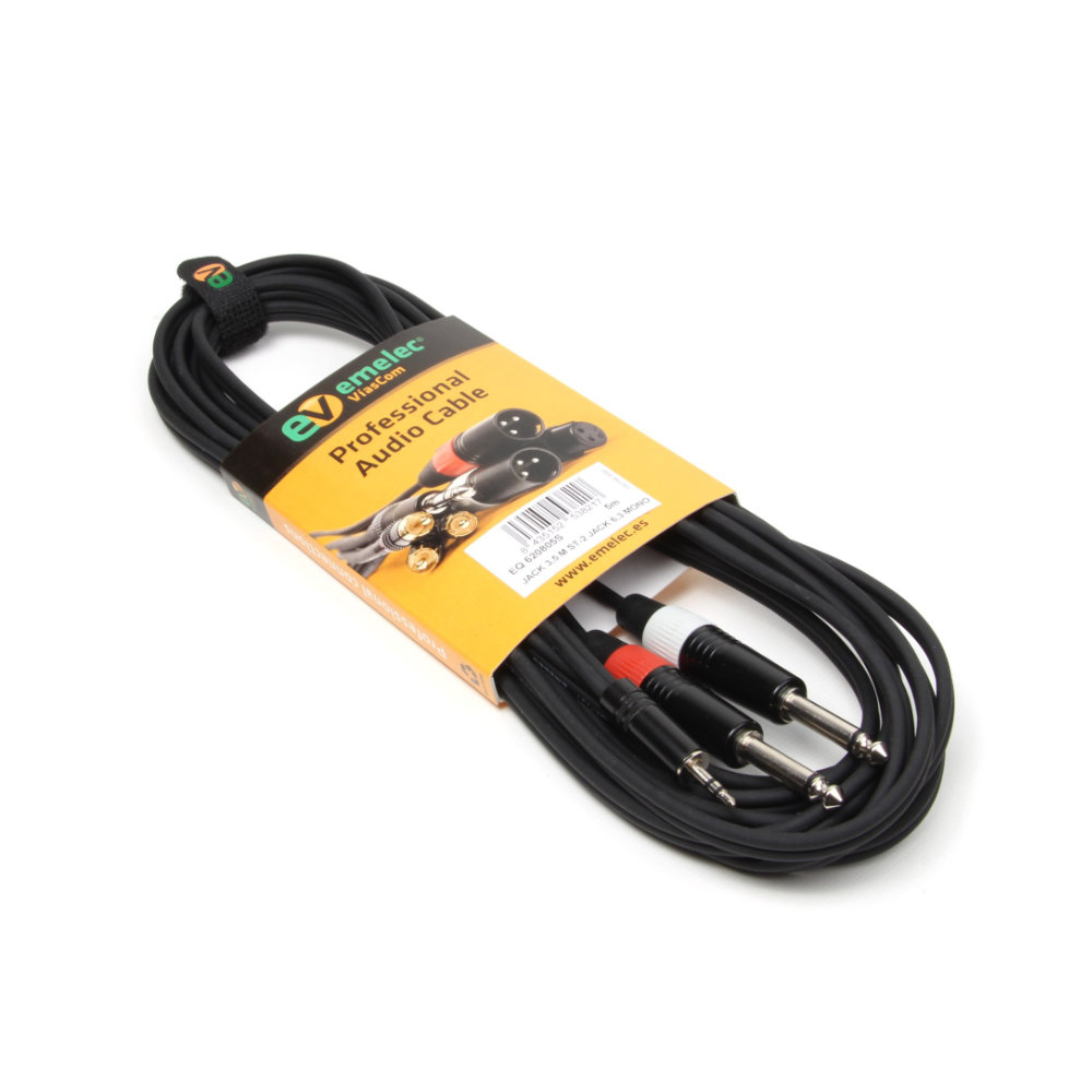 Cabo 3,5 Macho ST / 2x 6,35 Macho Mono 3m - Image 3